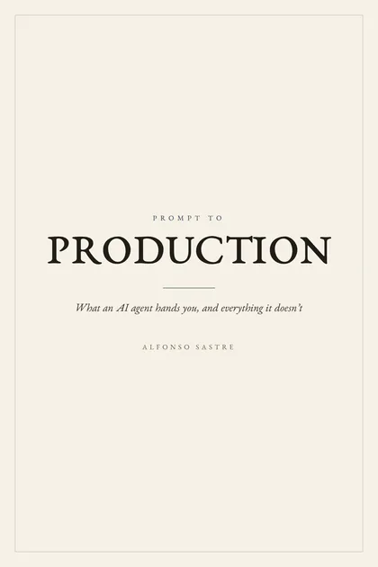 Cover of Prompt to Production by Alfonso Sastre